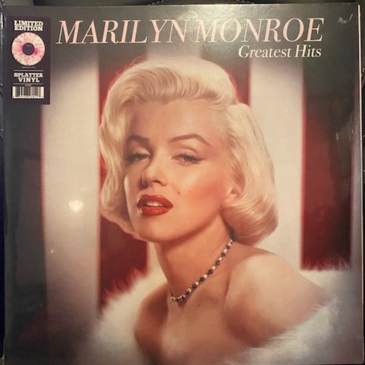 MONROE, MARILYN – GREATEST HITS: PINK/WHITE SPLATTER – LP