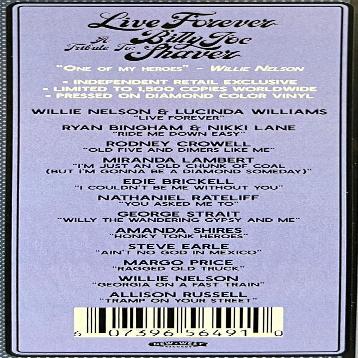 SHAVER BILLY JOE TRIBUTE 8211 LIVE FOREVER TRIBUTE TO BILLY JOE 8211 LP