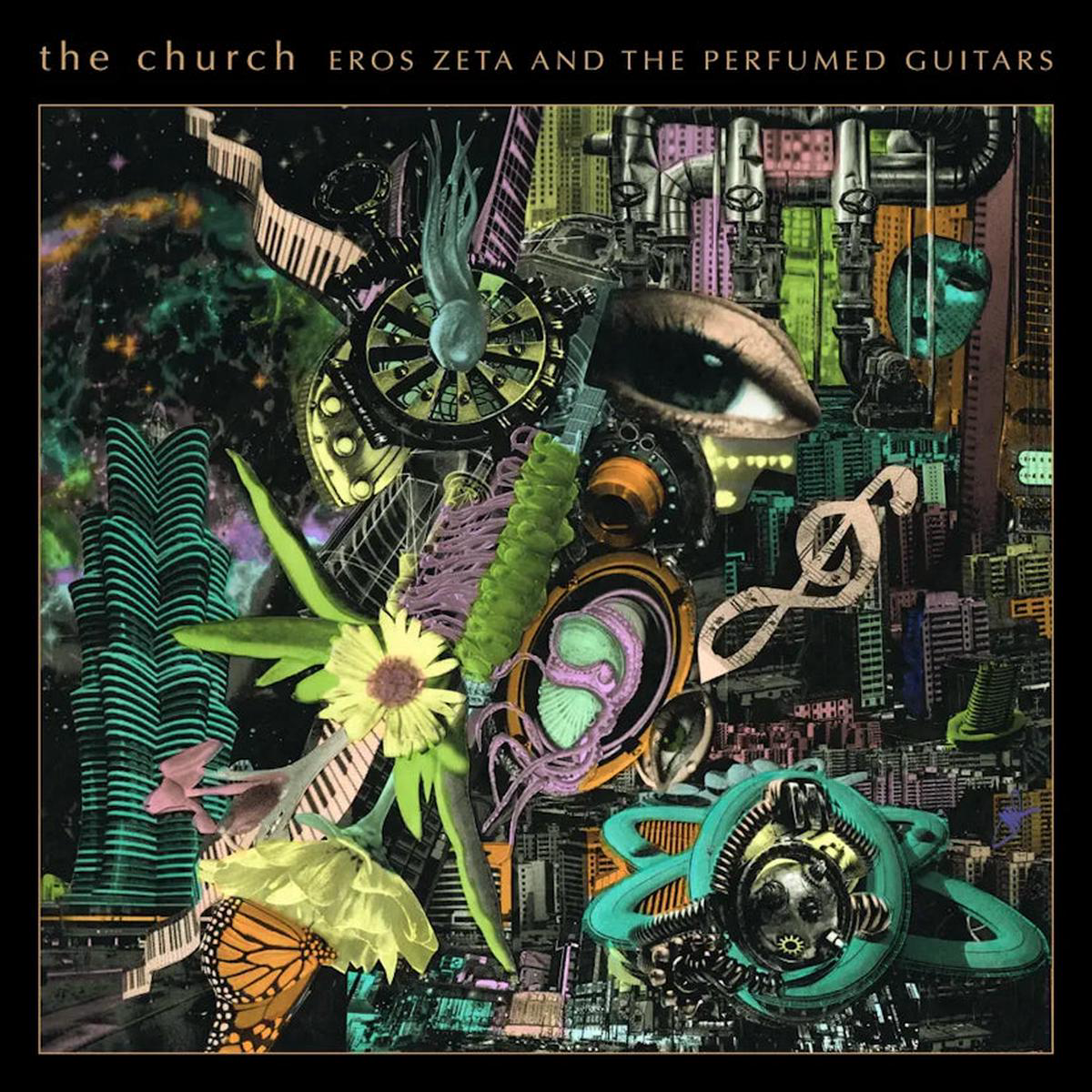 Eros Zeta 038 The Perfumed Guitars Limited Green Galaxy Vinyl LP