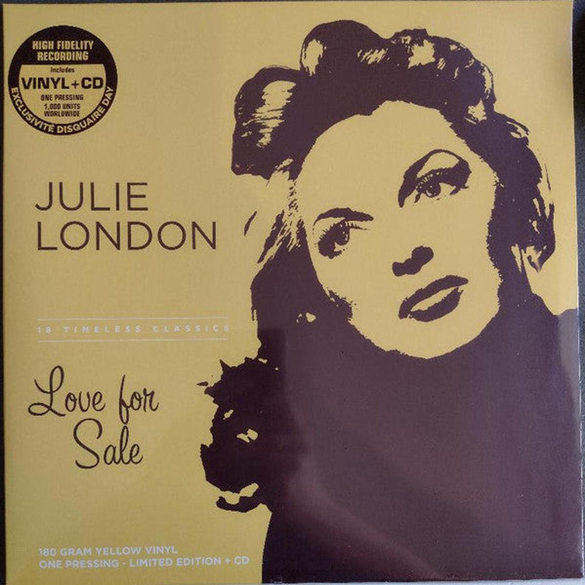 LONDON JULIE 8211 LOVE FOR SALE YELLOW VINYL LP CD 8211 LP
