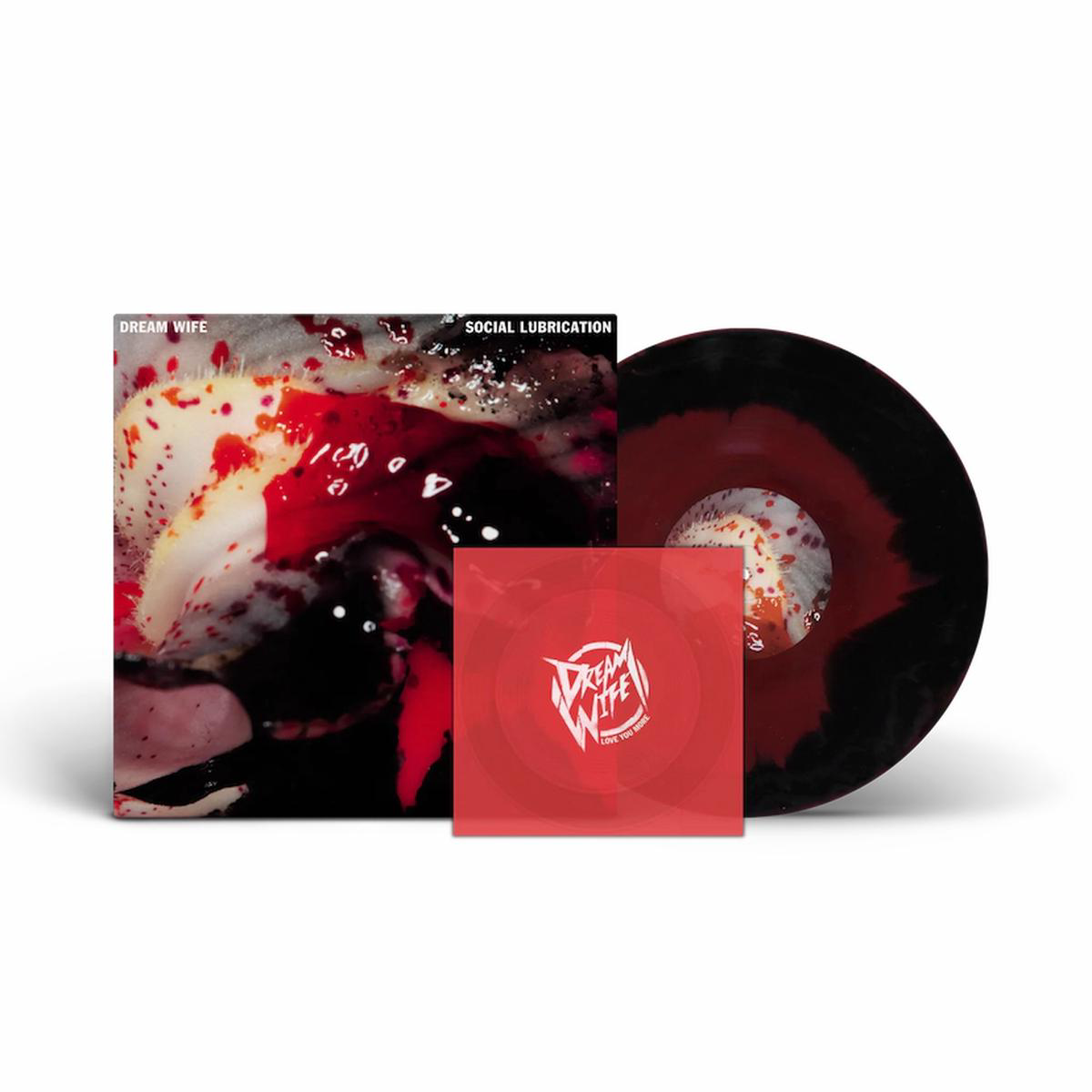 Social Lubrication (Indies Exclusive) Red Black Vinyl LP Flexidisc