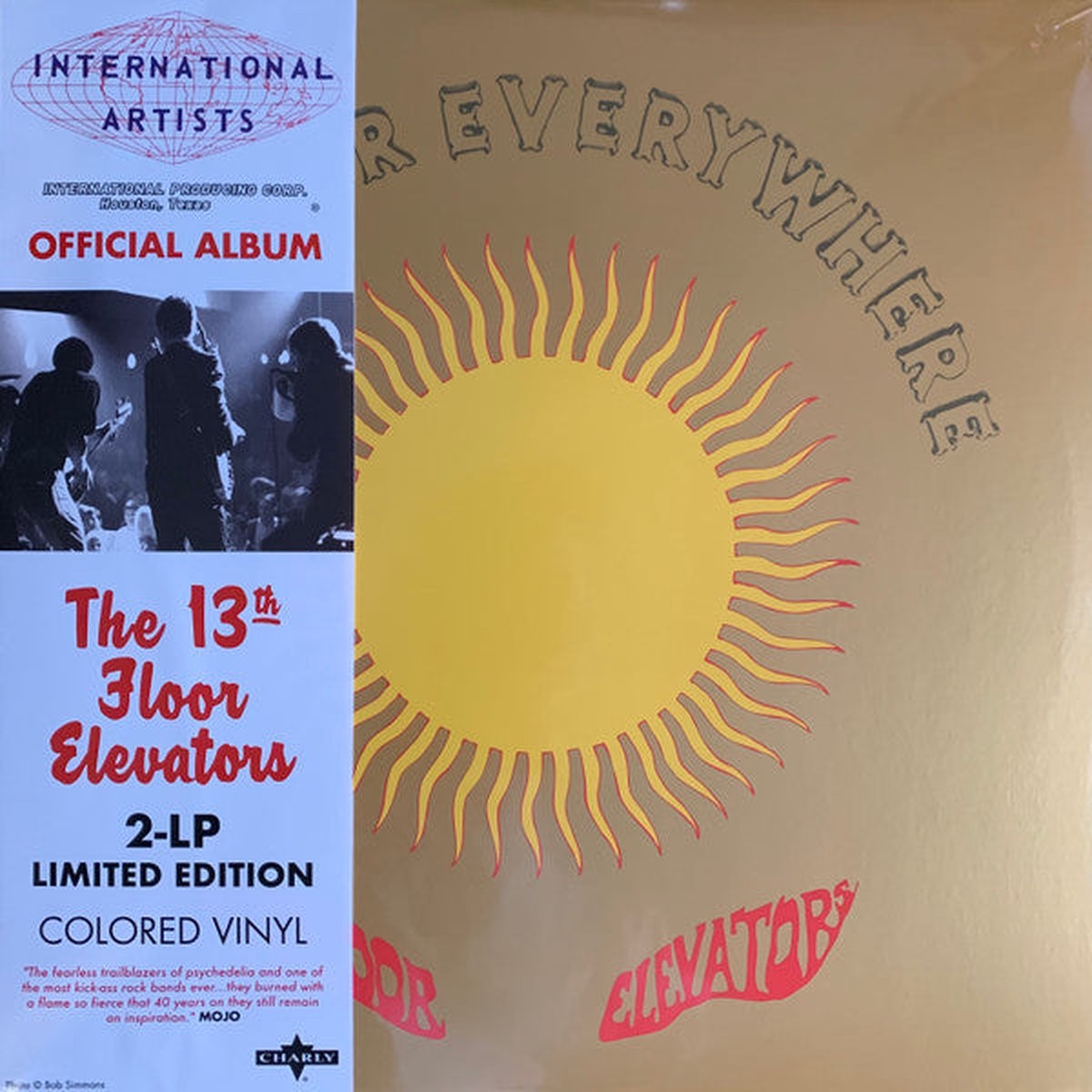 13TH FLOOR ELEVATORS - EASTER EVERYWHERE: 2LP CLEAR CREAM W/RED - LP
