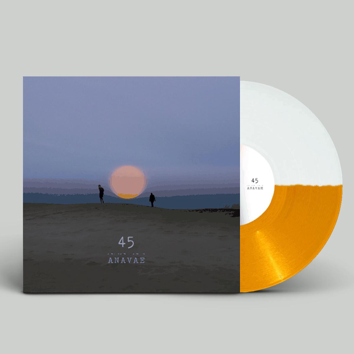 45 Exclusive Signed Orange White Split Vinyl LP